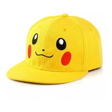 Boné Personalizado Pokemon Rosto Pikachu Ash Pokebola Fofo