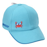 Boné Pimpolho Infantil Menino Bebê Azul Caranguejo 0 1 Ano