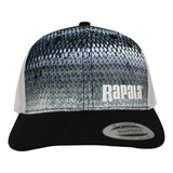 Boné Preto E Branco Salmon Skin Rapala