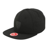 Boné Puma Ferrari Preto Original Puma Com Fivela Ajustável
