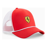 Boné Puma Scuderia Ferrari Race Trucker Cap Vermelho
