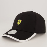 Boné Puma Scuderia Ferrari Sptwr Race Bb Preto E Branco