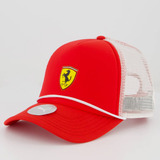 Boné Puma Scuderia Ferrari Sptwr Racetrucker Vermelho branco
