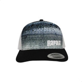 Boné Rapala Logo Preto E Branco Salmão Skin 43goljss