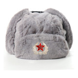 Boné Russo Shapka Ushanka preto Médico 60 A
