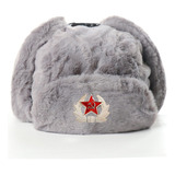 Boné Russo Shapka Ushanka preto Médico 60