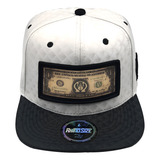 Boné Snapback Rhino Size Aba Reta Branco 3d Rhs 173