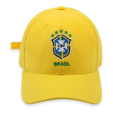 Boné Snapback Unissex Brasil Aba Curva