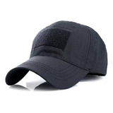 Boné Tático Militar Airsoft Paintball Rip stop Preto