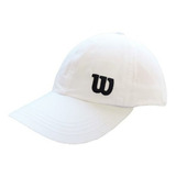 Boné Tenista Wilson Basic Branco Logo