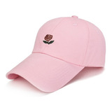 Boné The Hundred Aba Curva Rose Dad Hat Preto Pronta Entrega