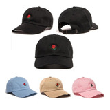 Boné The Hundred Aba Curva Rose Dad Hat Pronta Entrega Preto