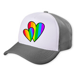 Boné Trucker Cinza Tcz1 Lgbt Duble Cores