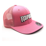 Boné Trucker Redinha Básico Rapala Rosa Aba Curva Ajuste