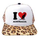 Boné Trucker Tela Americano Love Australia