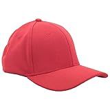 Boné Unissex Liso Moderno E Transado Modelo Esporte Americano Alta Resistência Peças Únicas Tamanho U Regulável DMAIS 1695 727N027 Vermelho