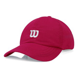 Bone Wilson Big W Vermelho Logo Branco