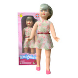 Boneca Amiguinha Grande Estrela Vestido Floral 80cm Original