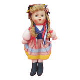 Boneca Antiga Holandesa De Massa Estrela Anos 50