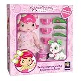 BONECA BABY MORANGUINHO CHAZINHO DA TARDE - 30 CM - MIMO BRINQUEDOS - MORANGUINHO