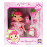 Boneca Baby Moranguinho Faz Xixi Clássica Novo
