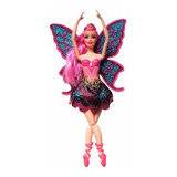 Boneca Bailarina 30 Cm Com Asas Borboleta E Glitter