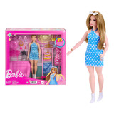 Boneca Barbie 30cm Com Guarda Roupas Hpl78 Mattel