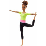 Boneca Barbie Articulada Morena Top Yoga