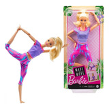 Boneca Barbie Articulada Yoga To Move Feita Para Mexer