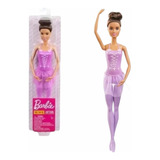 Boneca Barbie Bailarina Morena Cabelo Preto Original Mattel