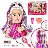 Boneca Barbie Busto Styling Head Faces Com 24 Acessórios Para Pentear Maquiagem Pupee Original 1265
