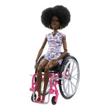 Boneca Barbie Cadeirante Roupa Azul Mattel