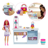 Boneca Barbie Chef Confeiteira Padaria Completa 20 Peças