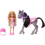 Boneca Barbie Chelsea Passeio De Ponei Mattel