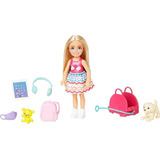 Boneca Barbie Chelsea Viajante Com Acessórios Mattel
