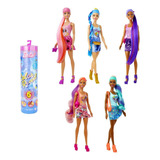 Boneca Barbie Color Reveal Looks Denim Mattel Hnx04