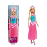 Boneca Barbie Dreamtopia Princesa Loira Saia Rosa Mattel