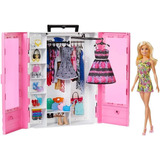 Boneca Barbie E Closet Armário De