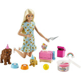 Boneca Barbie Family Aniversário Cachorrinho Infantil