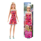 Boneca Barbie Fashion Vestido Rosa Original Mattel