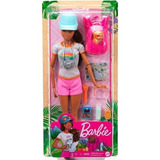 Boneca Barbie Fazendo Trilha Com O