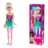 Boneca Barbie Large Doll Bailarina Mattel Pupee Gigante 69cm