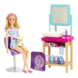 Boneca Barbie Mascara Brilhante Dia De Spa Mattel