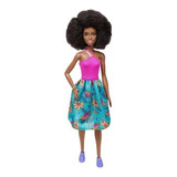 Boneca Barbie Negra Fashionista 59 Vestido