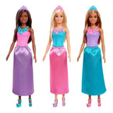 Boneca Barbie Princesa C Coroa Brinquedo Mattel Original