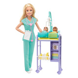 Boneca Barbie Profissões Médica Pediatra Original Mattel