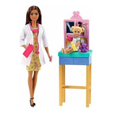 Boneca Barbie Profissões Pediatra Morena