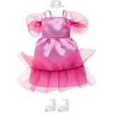 Boneca Barbie Roupas Fashion Vestido Rosa Mattel