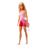 Boneca Barbie Socorrista Salva Vidas Praia