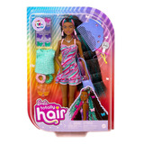 Boneca Barbie Totally Hair Vestido Borboleta Hcm87a Mattel